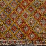 Geometric Turkish Handwoven Kilim Rug sku1628