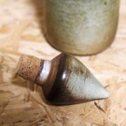 Grande bouteille en céramique émaillé par Michel Woop à Grimaud