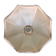 Electrified kerosene lamp art-deco- regulated silver and tinted glass with its original lampshade