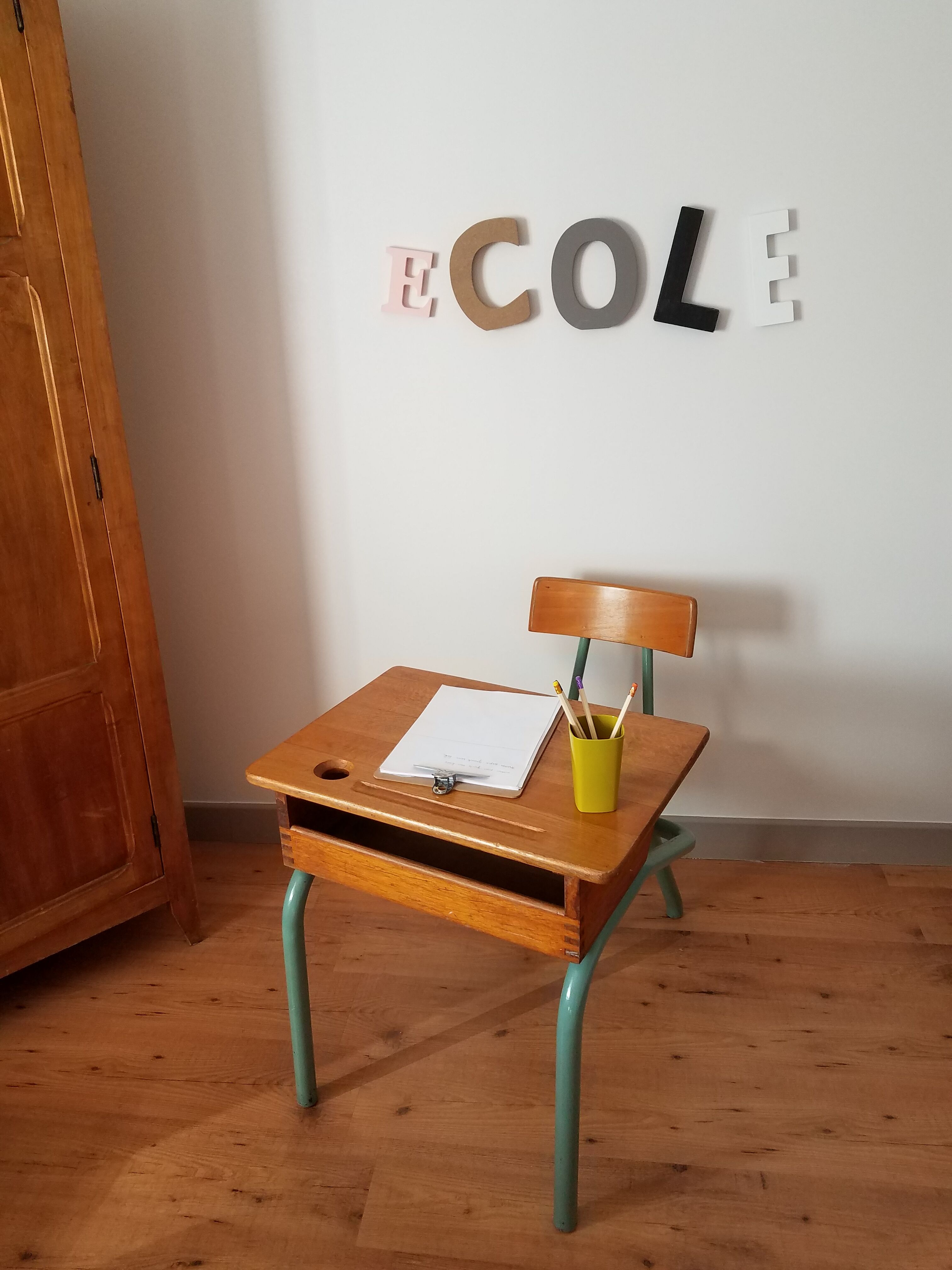 Vintage schoolboy office
