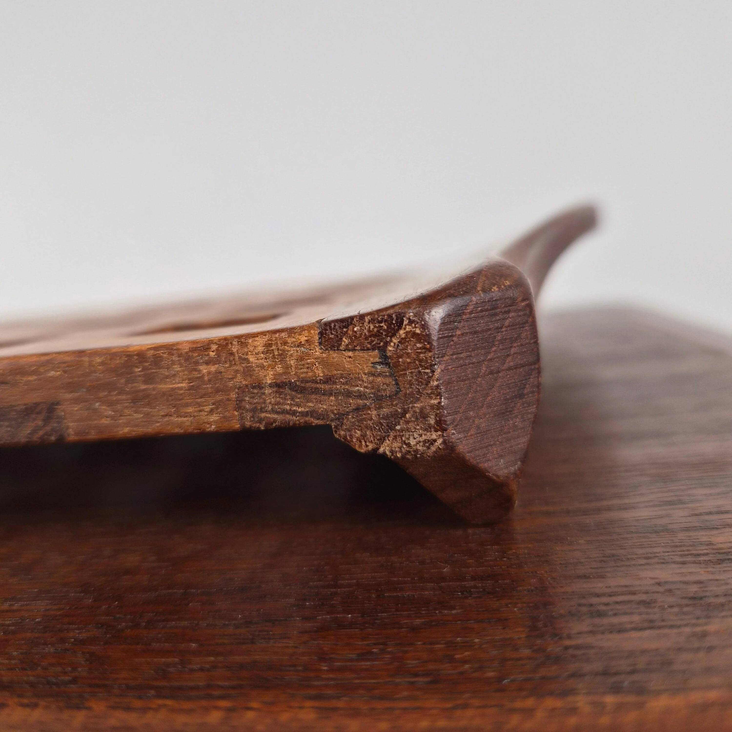 Teak plateau with crossbars attributed to Jens Quistgaard, Denmark, 1960.