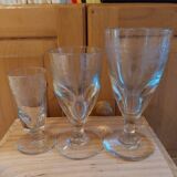 Antique Art Nouveau stemmed glasses