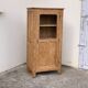 Parisian cabinet glazed raw wood nymphs and carved art nouveau decorations
