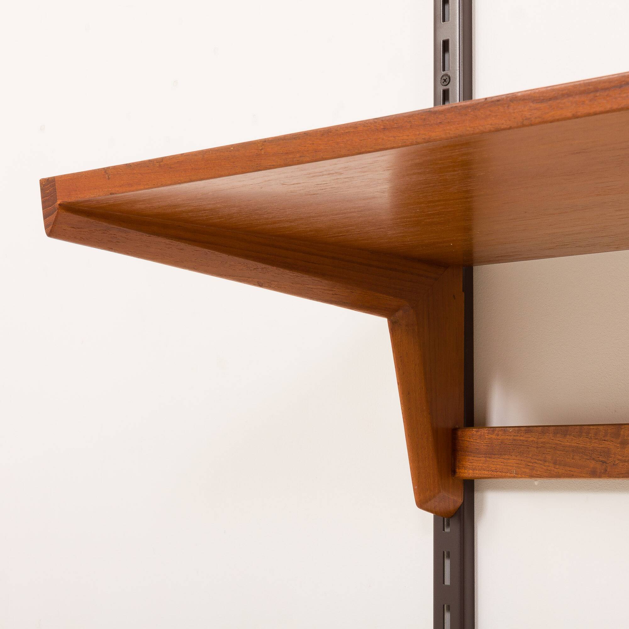 Kai Kristiansen home office shelving unit in teak for FM Mobler, 1960s