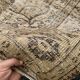Tapis Oushak beige décor rustique, 6x10, surteint sable, pour salon, MOON.145