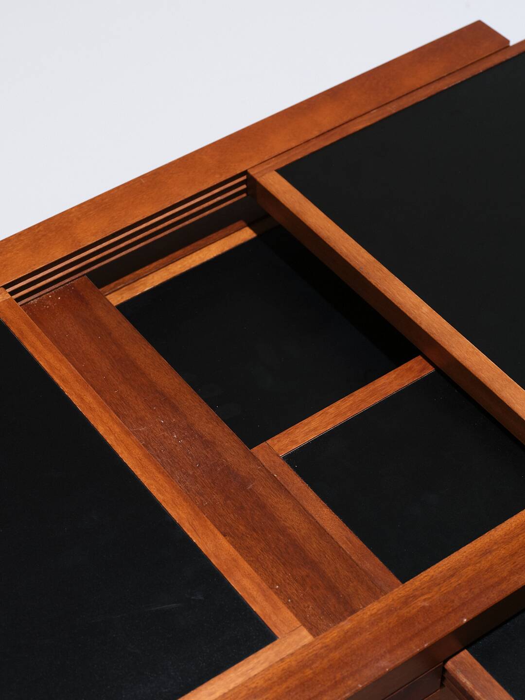 Table basse en bois, bernard vuarnesson, 1970s