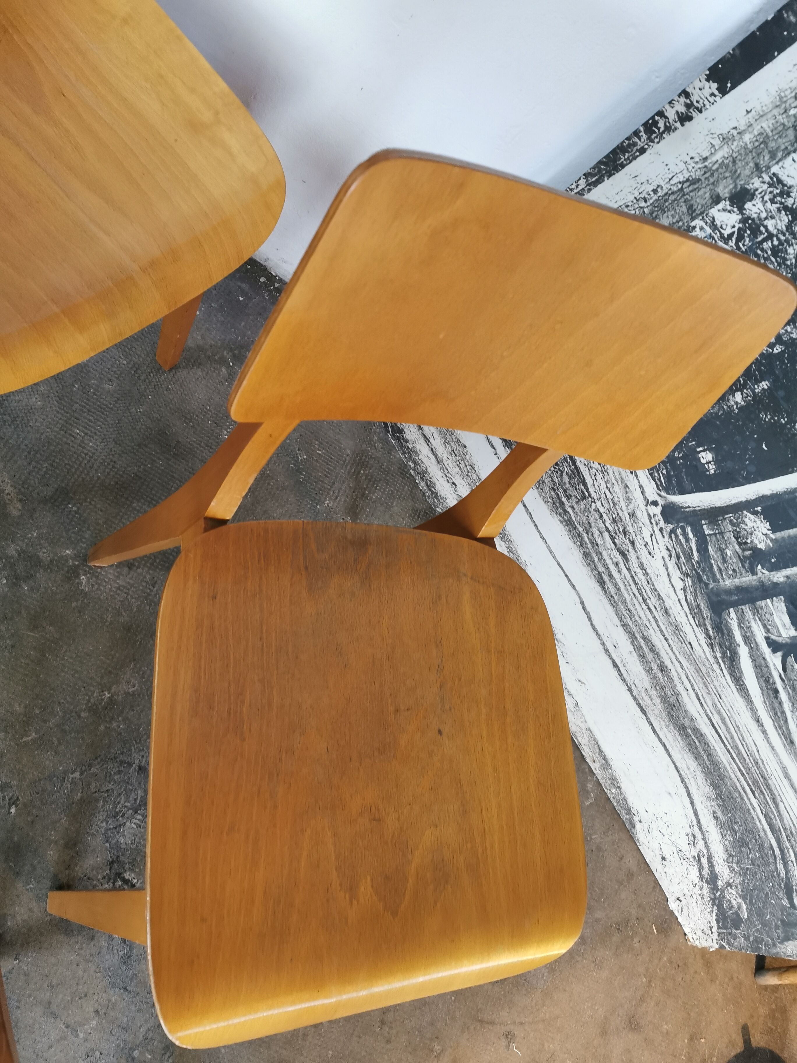 Set of 6 chairs from the 60s