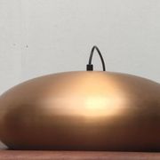 Large suspended copper lamp from mid-century Germany by Goldkant Leuchten.