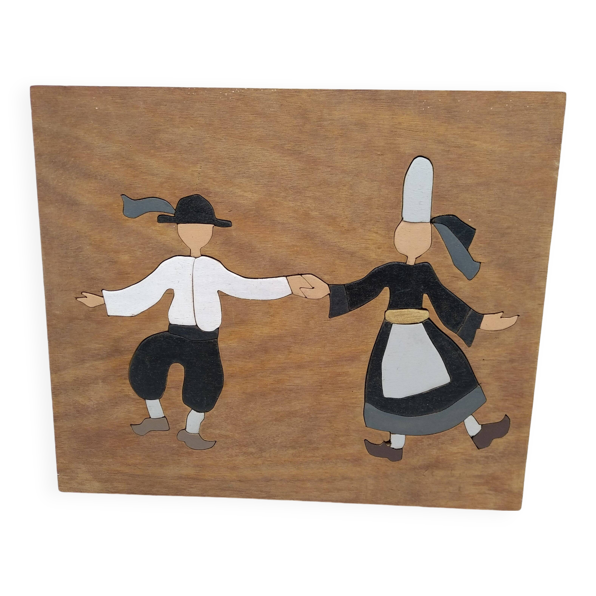 Puzzle en bois couple de Bigouden