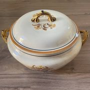 Antique soup tureen Creil and Montereau model "Oeillet"