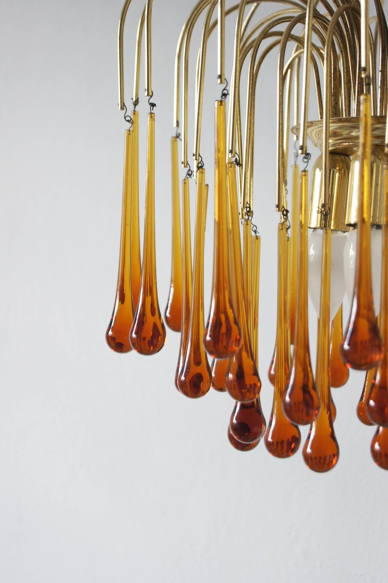 Mid-Century Murano Teardrop Chandelier