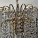70s crystal tassel cascade chandelier