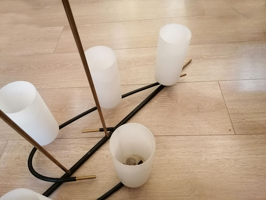 6-light chandelier, Arlus House, 1950