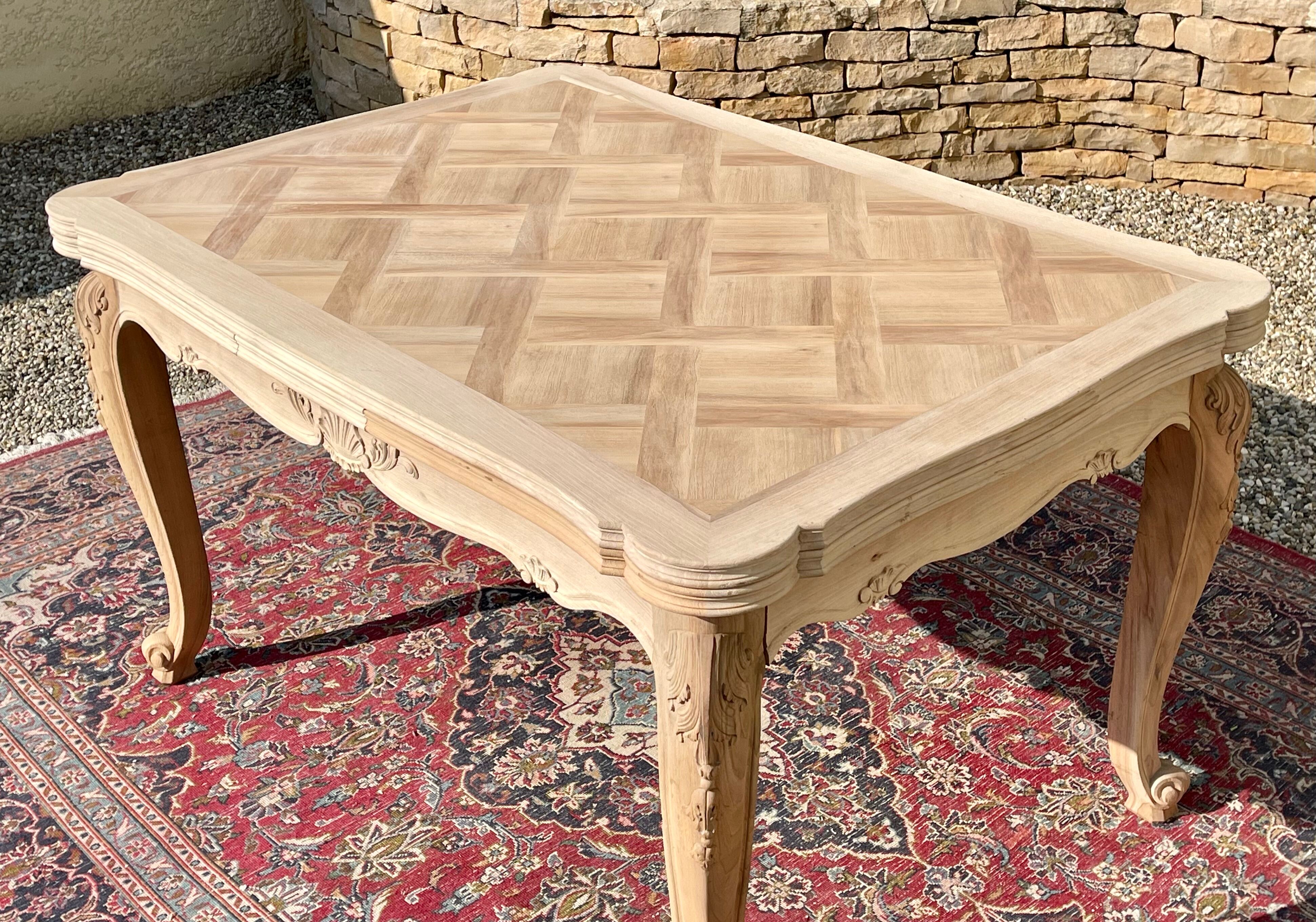 Walnut Table Louis XV Style