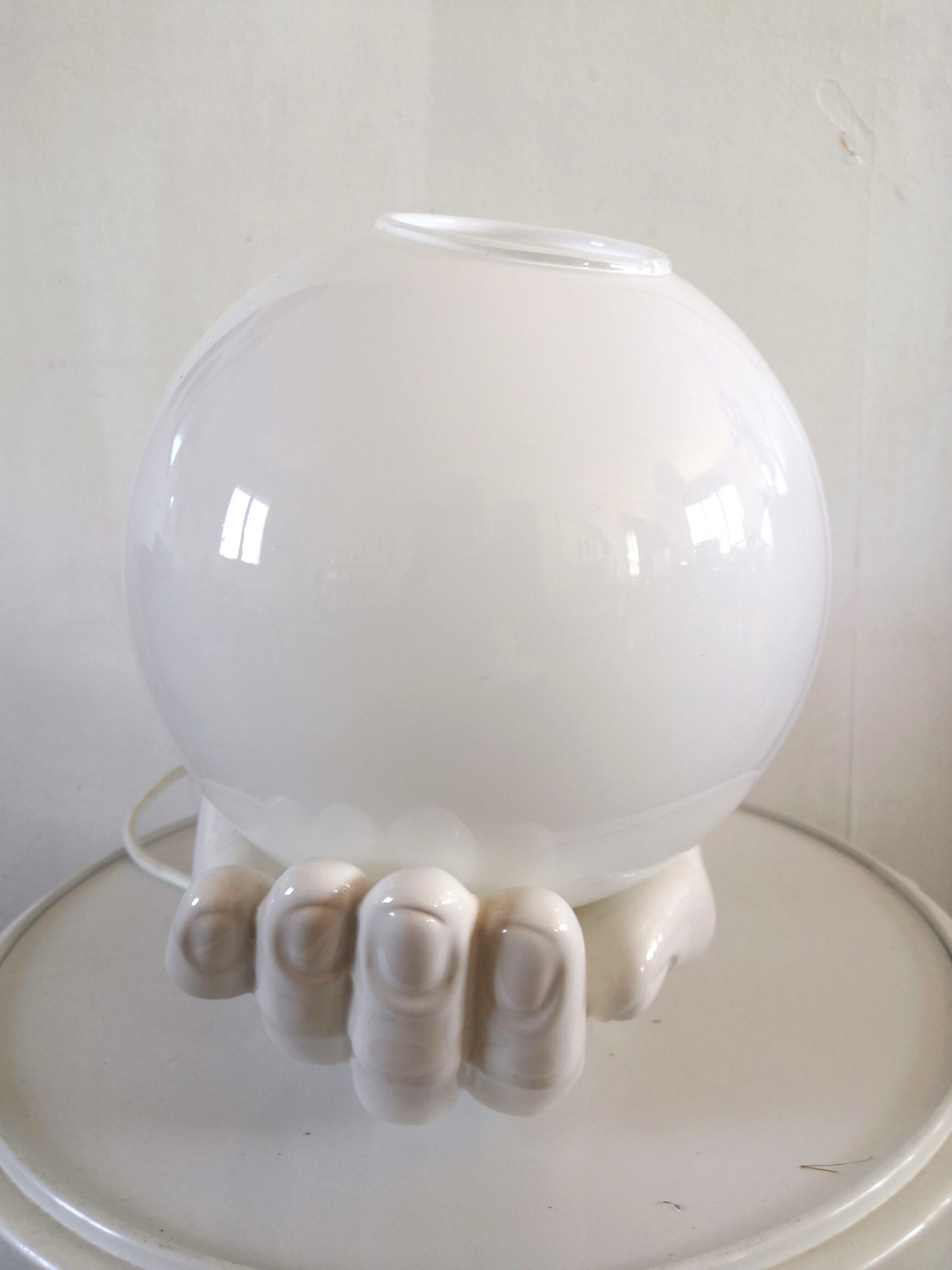 Vintage hand lamp in ceramic 70s