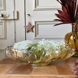 Pink carnival glass cup