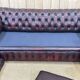 Chesterfield 3-seater sofa in red leather from the 70s