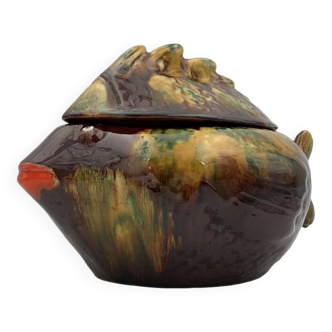 Soupière poisson vintage vallauris, années 1960
