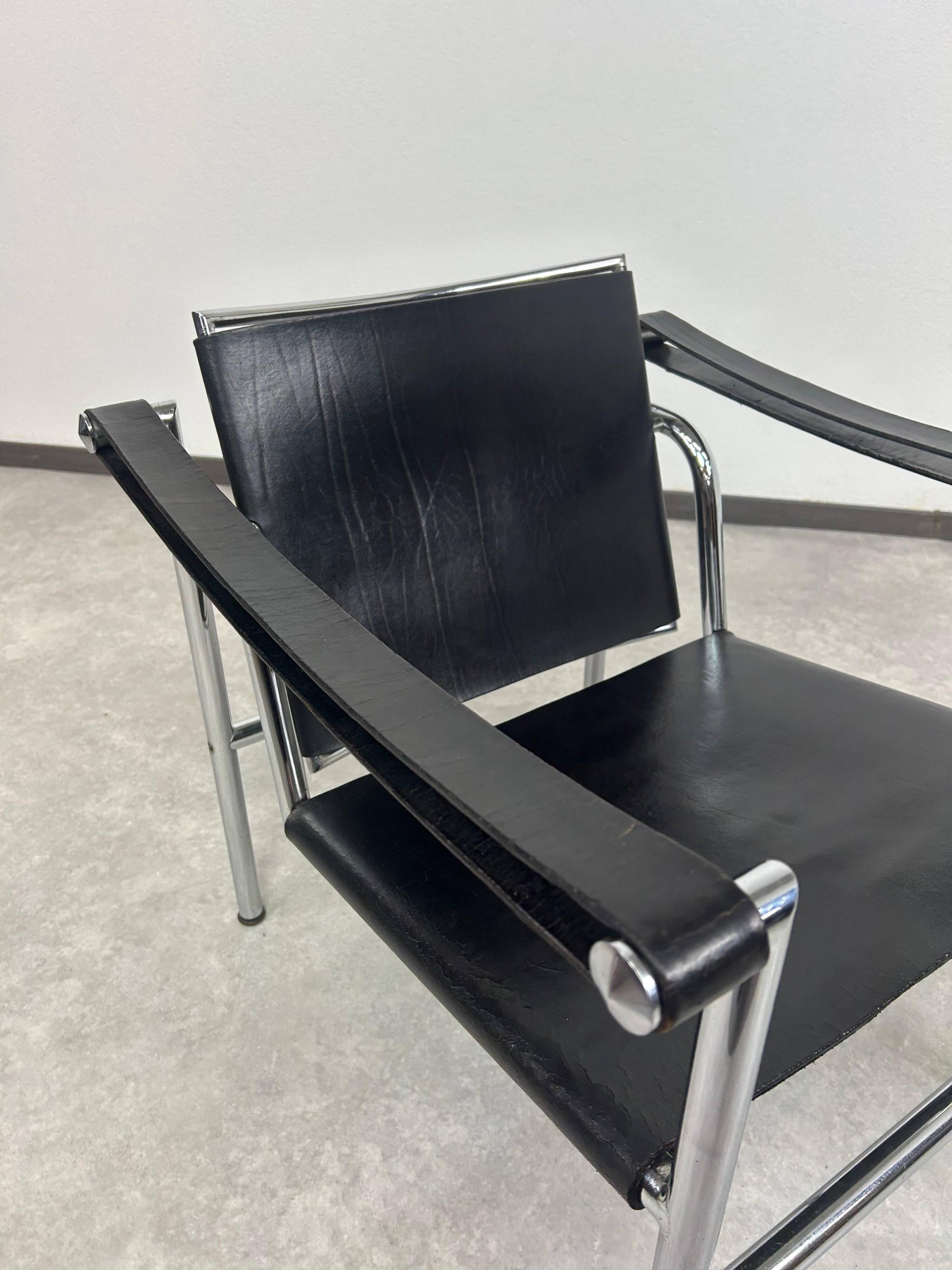 Chaises Bauhaus LC1 par Le Corbusier pour Cassina