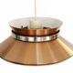 Copper colored aluminium pendant light by Carl Thore for Granhaga Metall. Sweden 1970s