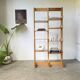 Bookcase on solid beech legs from the 80s