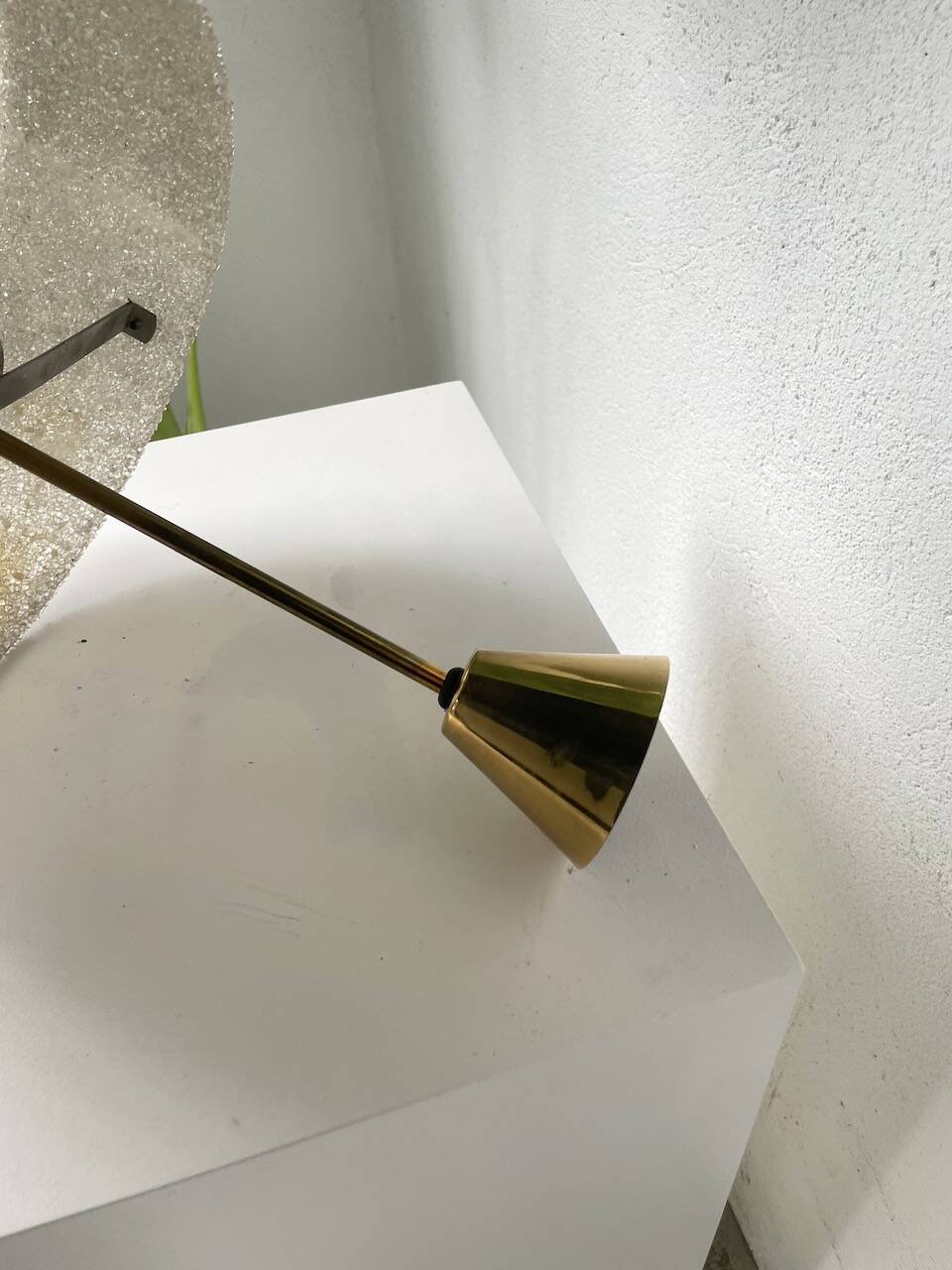 70s granite Perspex pendant light