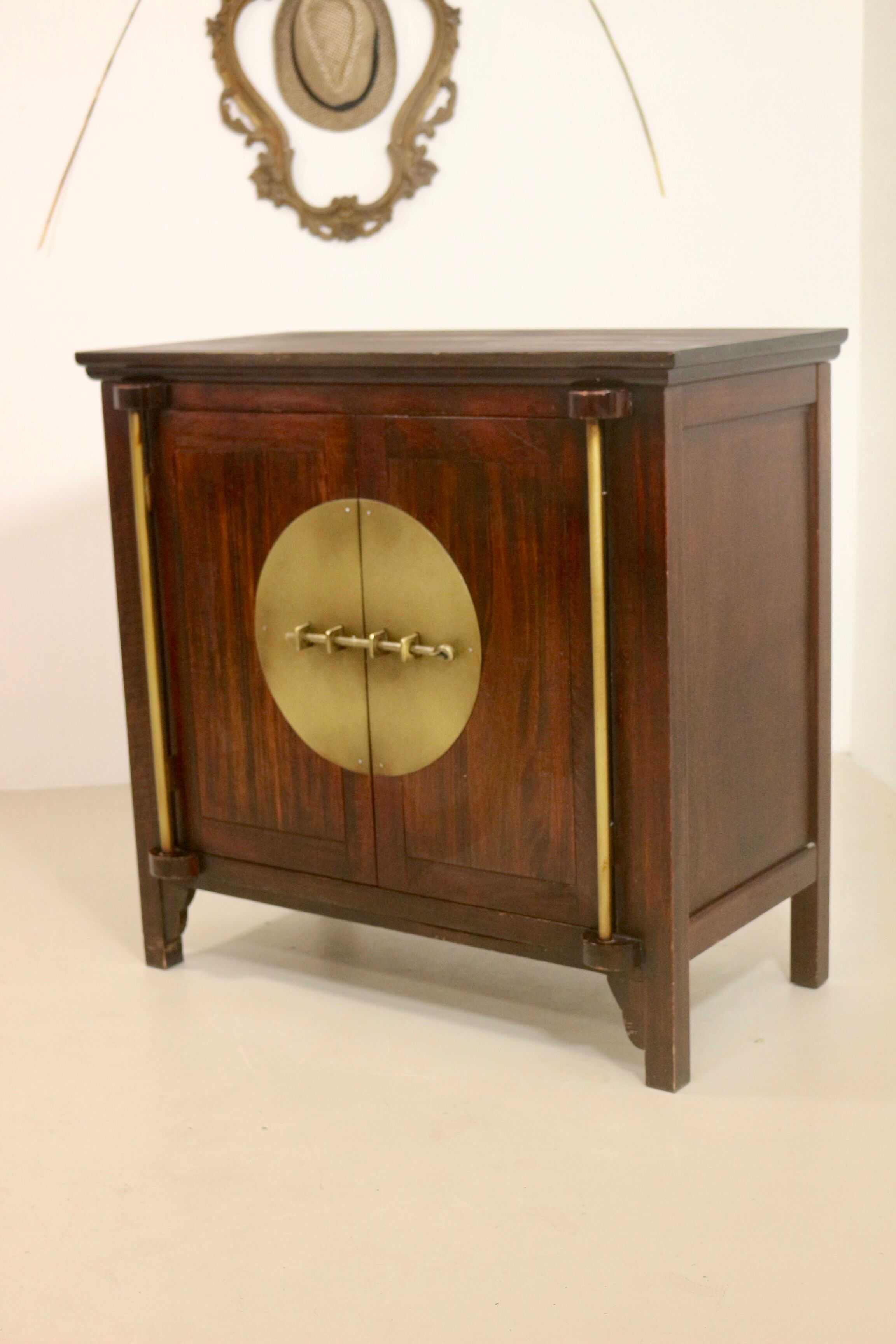 Antique buffet with swing doors Asian design