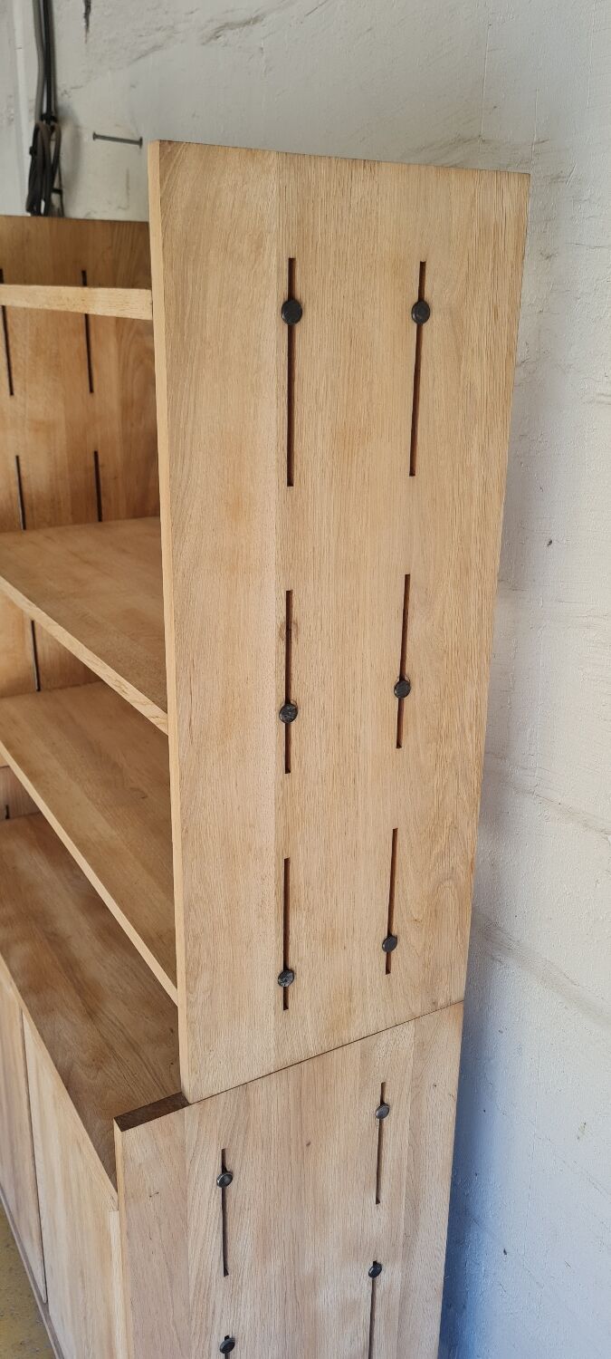 Rough oak sideboard