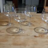 4 verres ballons en cristal