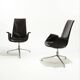 PAIR OF FK 6725 LEATHER ARMCHAIRS, KNOLL, FABRICIUS & KASTHOLMON, 1960s