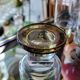 Set of 6 smoked wine glasses Vintage 1970