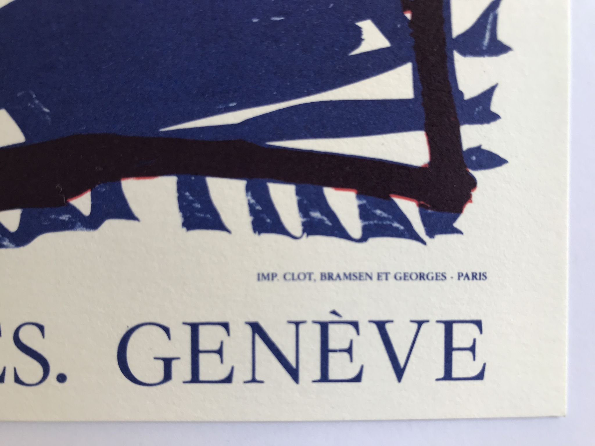 Original poster by pierre alechinsky, pour saluting michel butor / galerie sonia zannetacci, 1989