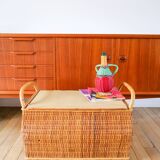 Rattan and bamboo toy bench 1970