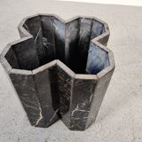 Black marble "cloud" coffee table, 70s/80s