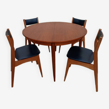 Ensemble table et chaises scandinave