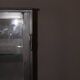 Iron display cabinet with black patina from around 1920