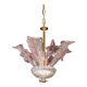 Charming Vintage Pink Flowers Murano Chandelier, 1970