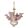 Charming Vintage Pink Flowers Murano Chandelier, 1970