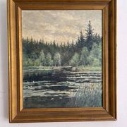 Swedish oil painting landscape Per Sundberg (konstnär)