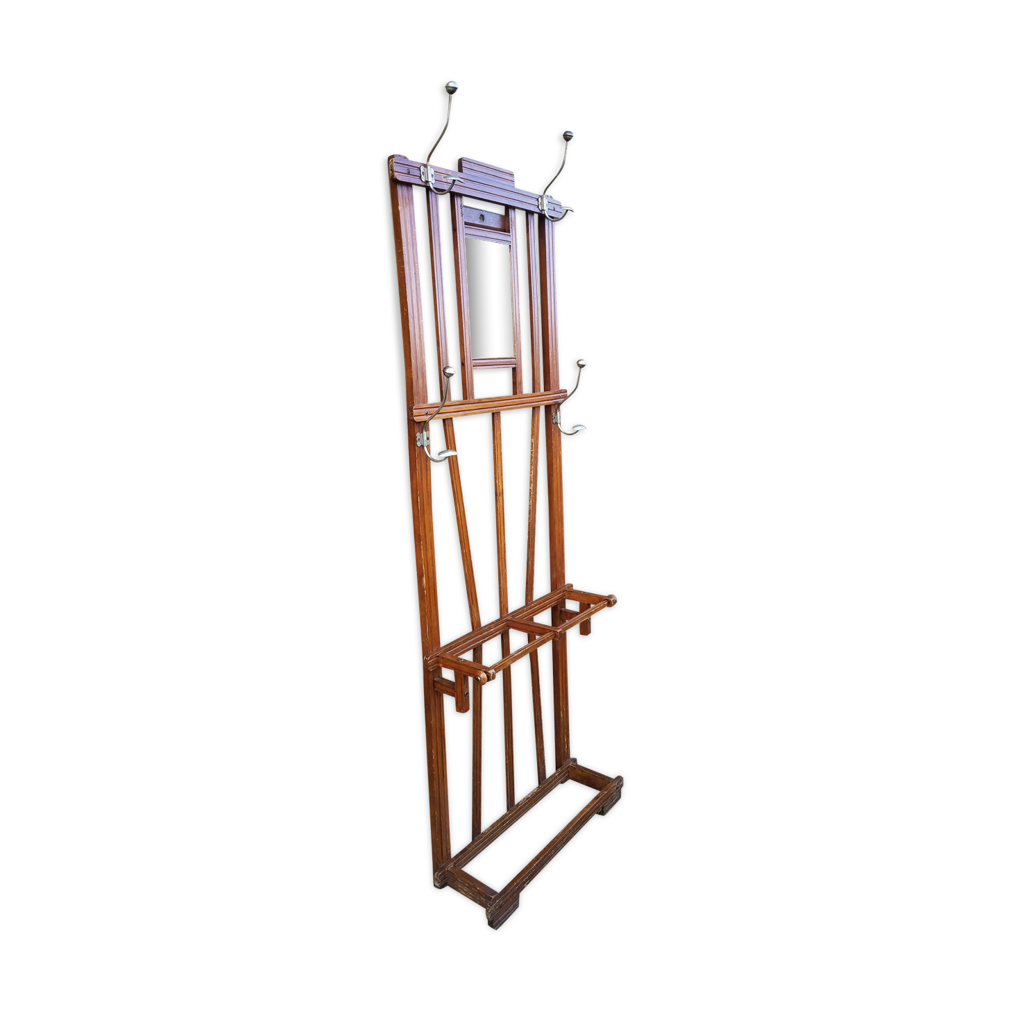 Coat rack, old oak cloakroom