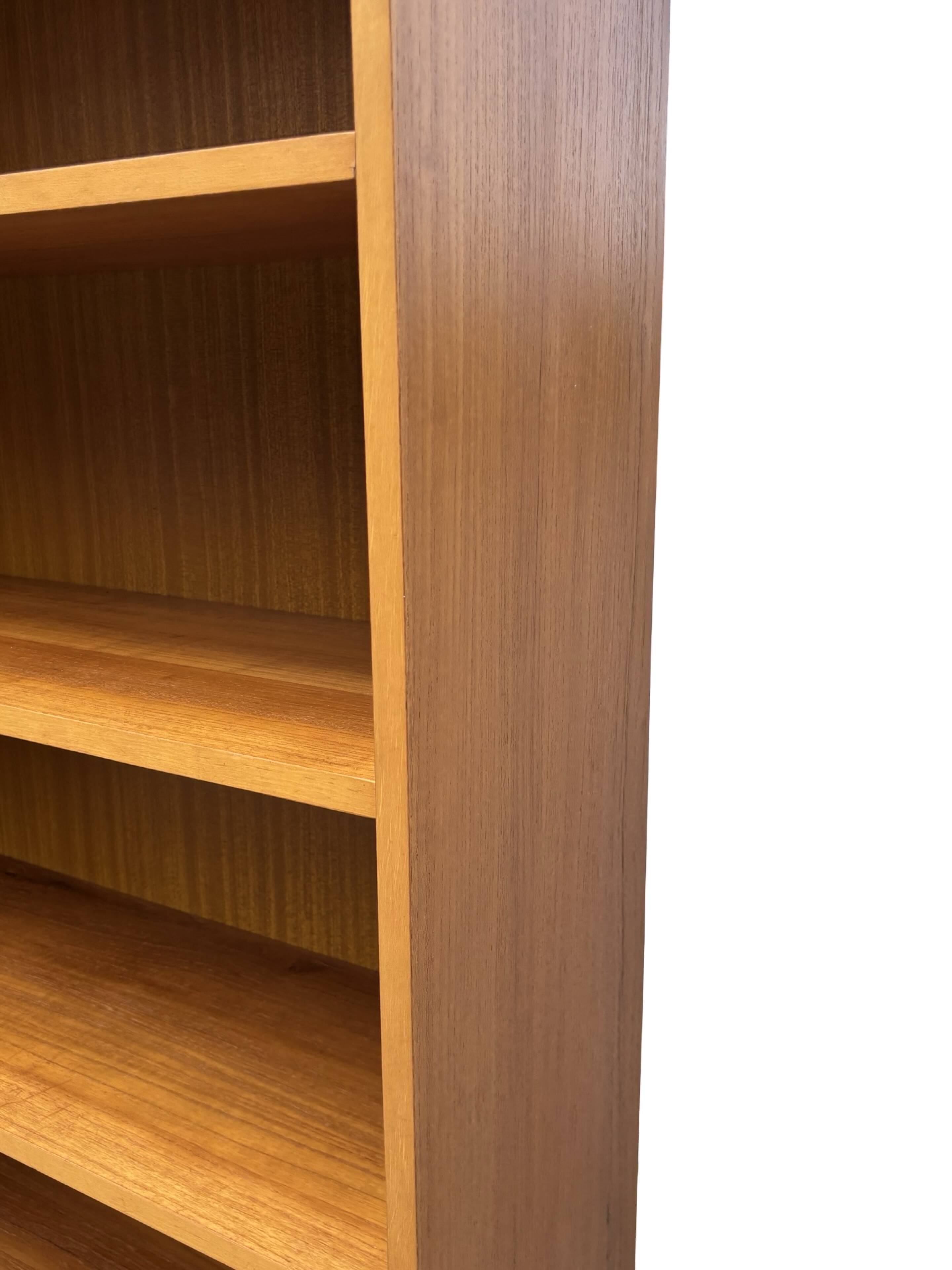 Large vintage teak bookcase, Danish design, 1960s