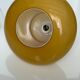 Suspension opaline vintage année 70 jaune moutarde
