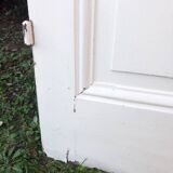 Communication door H220xW80.5cm, old panelled with moulding.