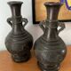 Pair of antique bronze vases - Asia -