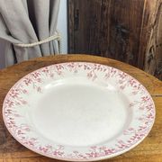 Round plate made of ironstone