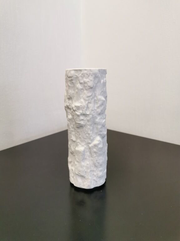 Vintage white biscuit vase Bareuther Germany