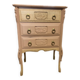 Petite commode ART DÉCO esprit coiffeuse terracotta