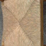 Vintage dining chairs set of 6 oak and rattan design minimalist design