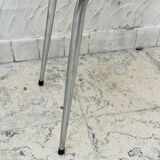 Pair of vintage yellow chrome Formica kitchen chairs.