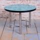 Czech Bauhaus Round Coffee Table in Chrome-Plated Steel, 1930s